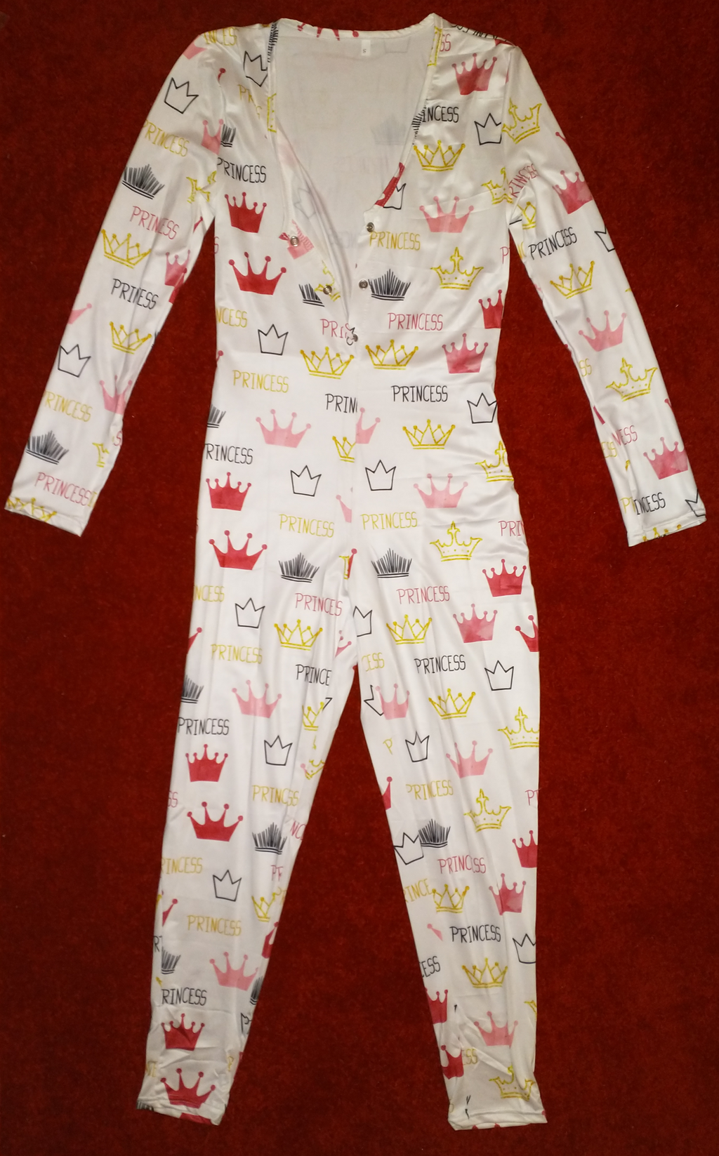 Princess, adult onesie, pajama, long sleeve and pant legs, royalty, crown, sexy, bodysuit