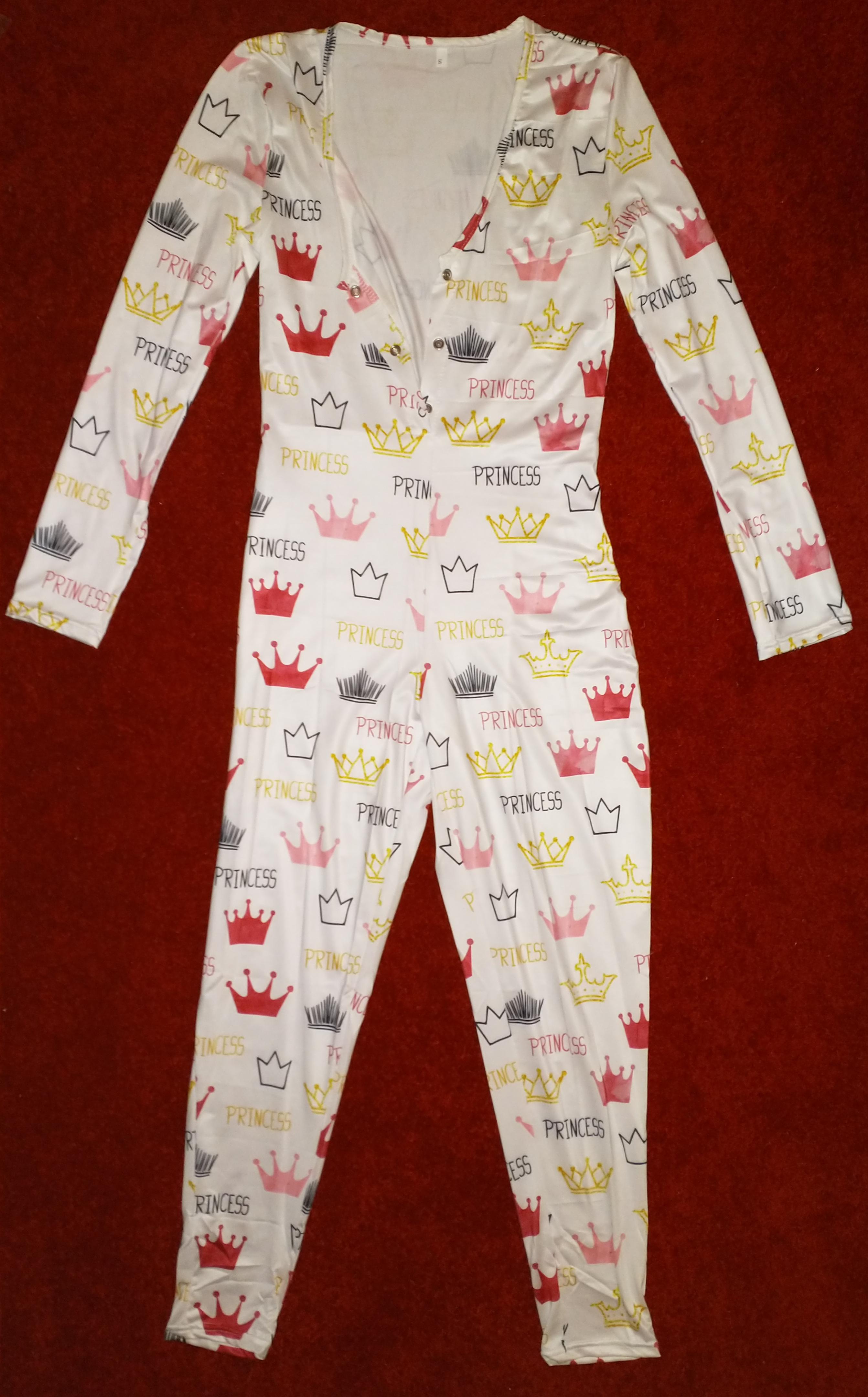 Princess, adult onesie, pajama, long sleeve and pant legs, royalty, crown, sexy, bodysuit