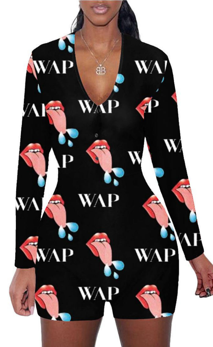 WAP, cardi B, megan the stallion, onesie, pajama, adult, sexy, sleepwear, jumpsuit