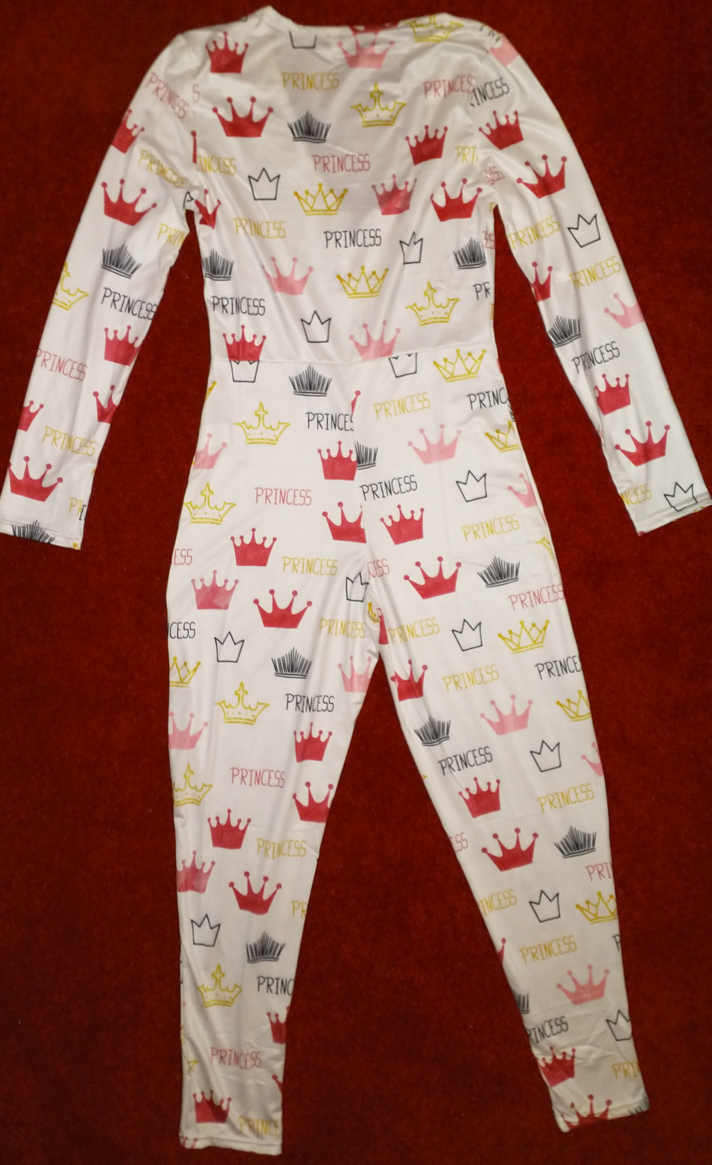 Princess, adult onesie, pajama, long sleeve and pant legs, royalty, crown, sexy, bodysuit