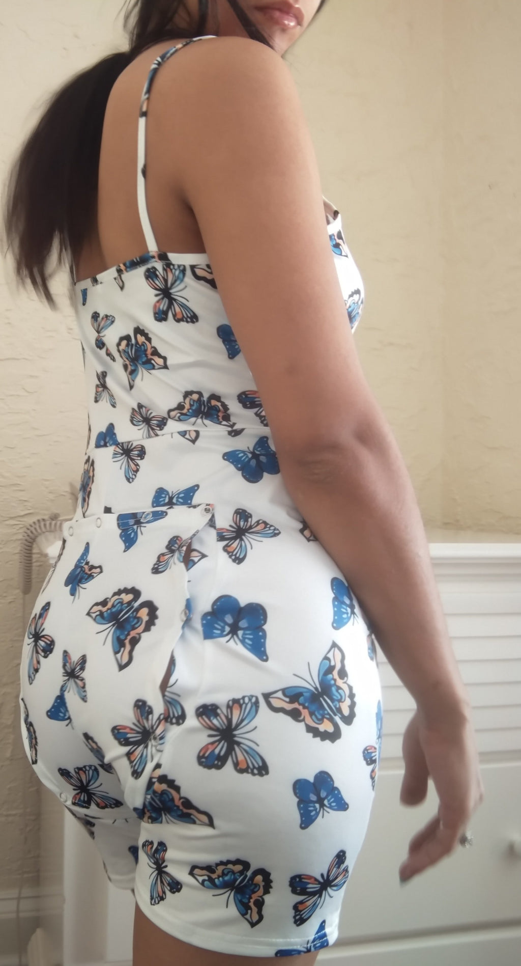 Butterfly Dream W/ Bottom Flap Adult Pajama Onesie