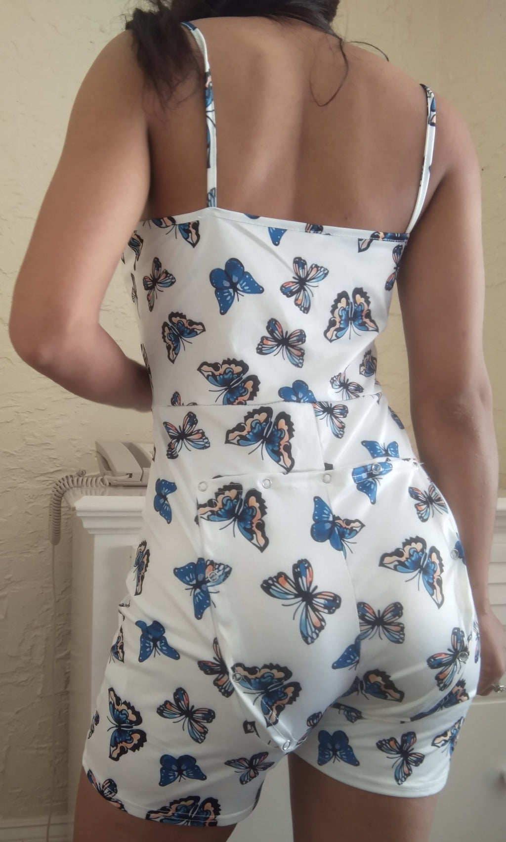 Butterfly Dream W/ Bottom Flap Adult Pajama Onesie