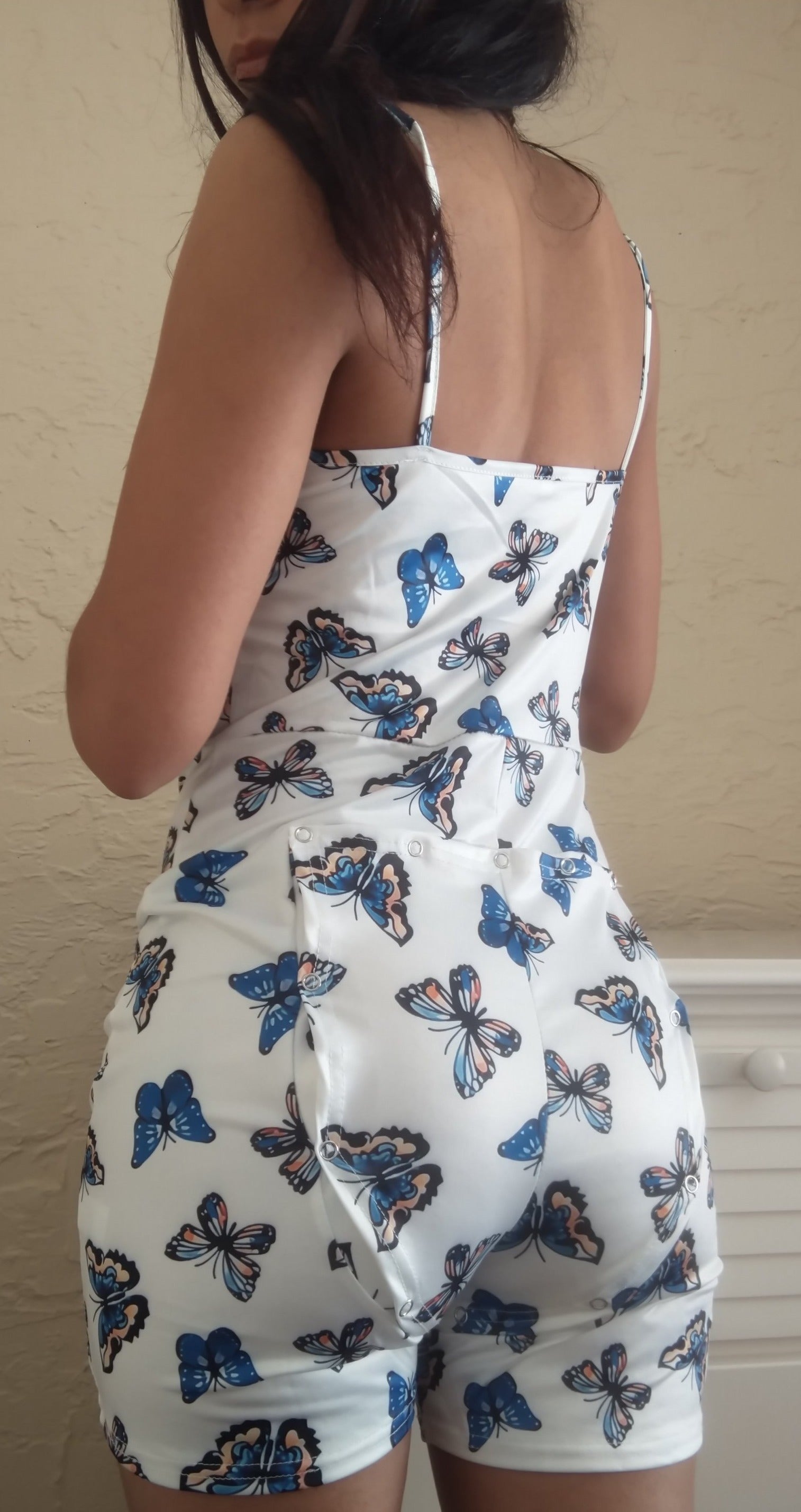 Butterfly Dream W/ Bottom Flap Adult Pajama Onesie