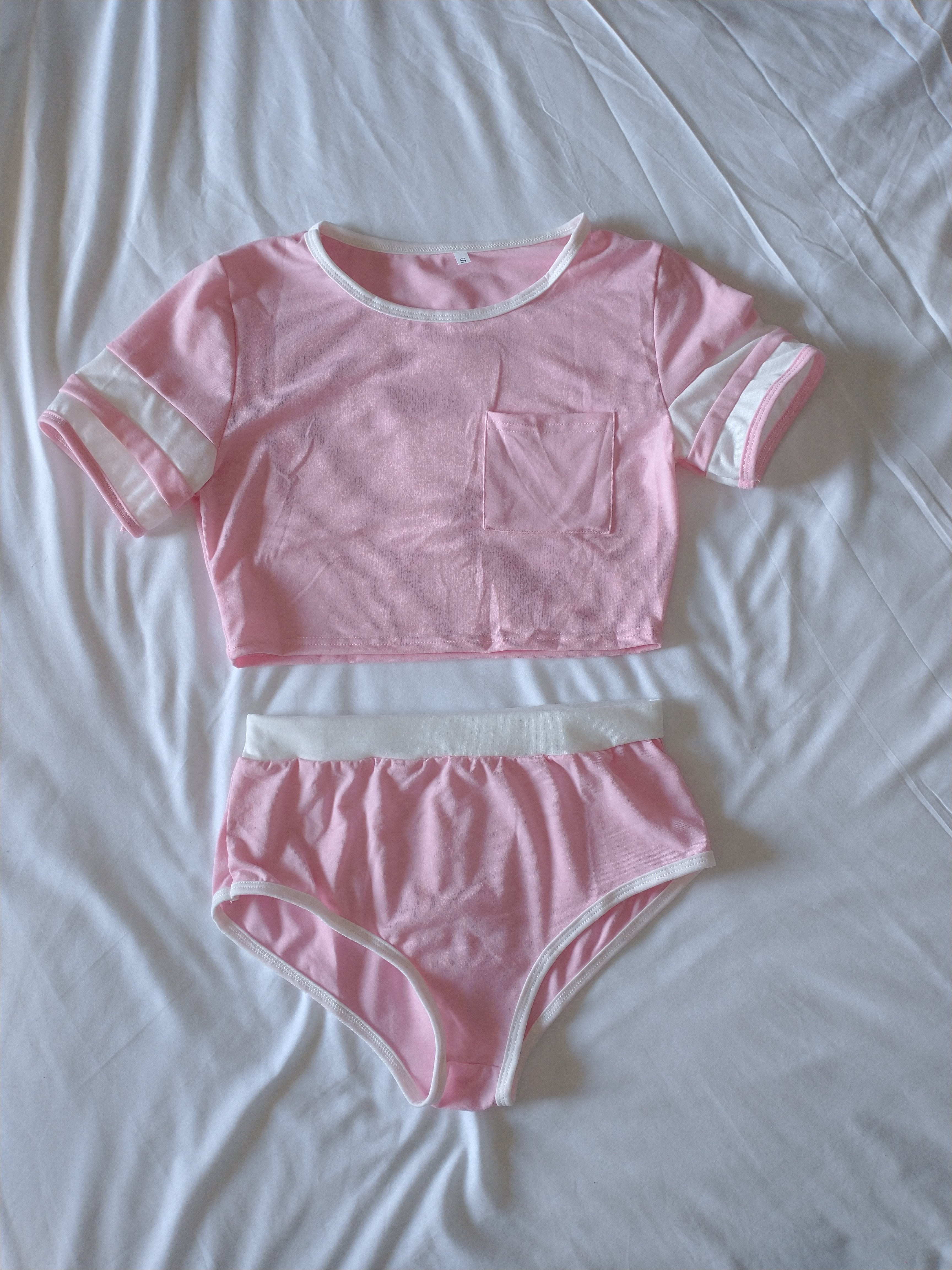 sexy adult two piece pajama sleepwear 