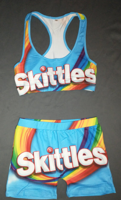 Skittles Adult Pajama Two Piece
